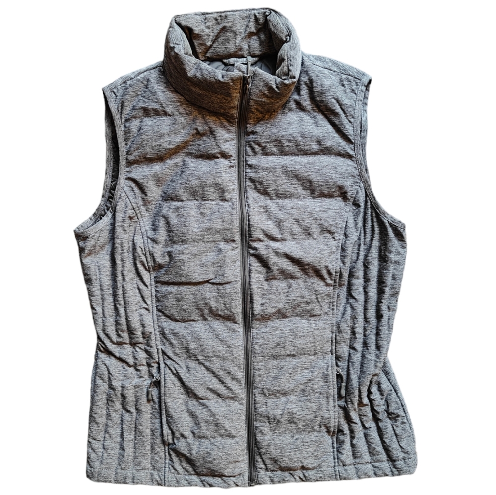 Grey Down Filled Heat Keep Vest